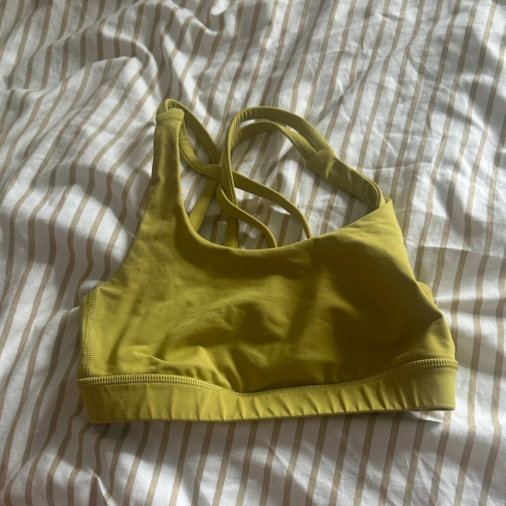 lululemon athletica Yellow Sports Bra